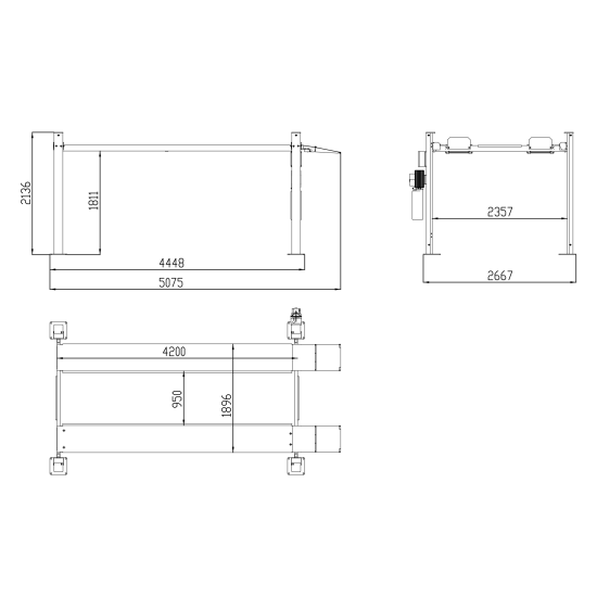 Czterokolumnowy podnośnik parkingowy Bestlift 437P
